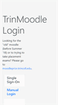 Mobile Screenshot of moodle.trincoll.edu