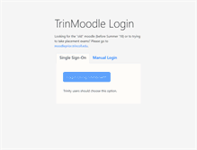 Tablet Screenshot of moodle.trincoll.edu